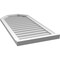 Ekena Millwork Octagonal Top Surface Mount PVC Gable Vent w/ 2"W x 2"P Brickmould Sill Frame, 20"W x 42"H GVPOT20X4203SN - alternate 4